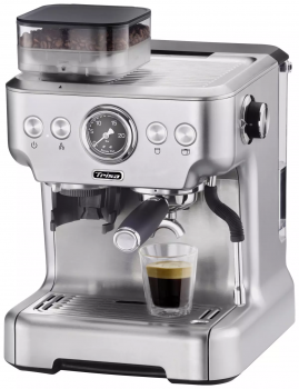 Trisa Barista Plus Siebträger Kaffeemaschine Silber